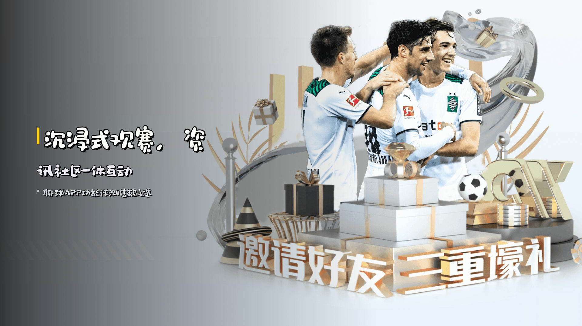 <strong>沉浸式观赛</strong>，资讯社区一体互动